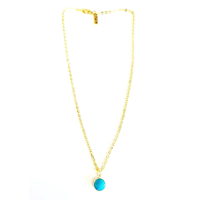 MINU Jewels Necklace Turquoise Stone Drop Necklace