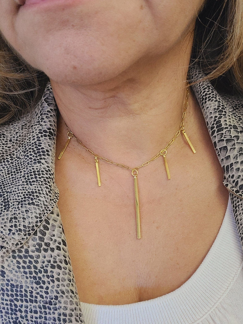 MINU Jewels Necklace Women's Gold Plated Bar Necklace | MINU