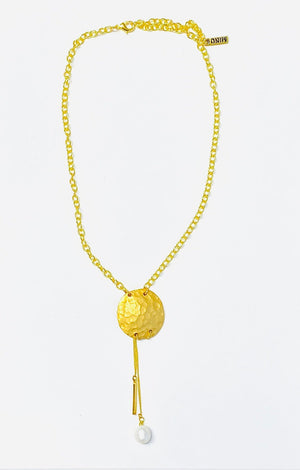 MINU Jewels Necklace Women's Gunari Necklace in Pearl & Gold Accents | MINU