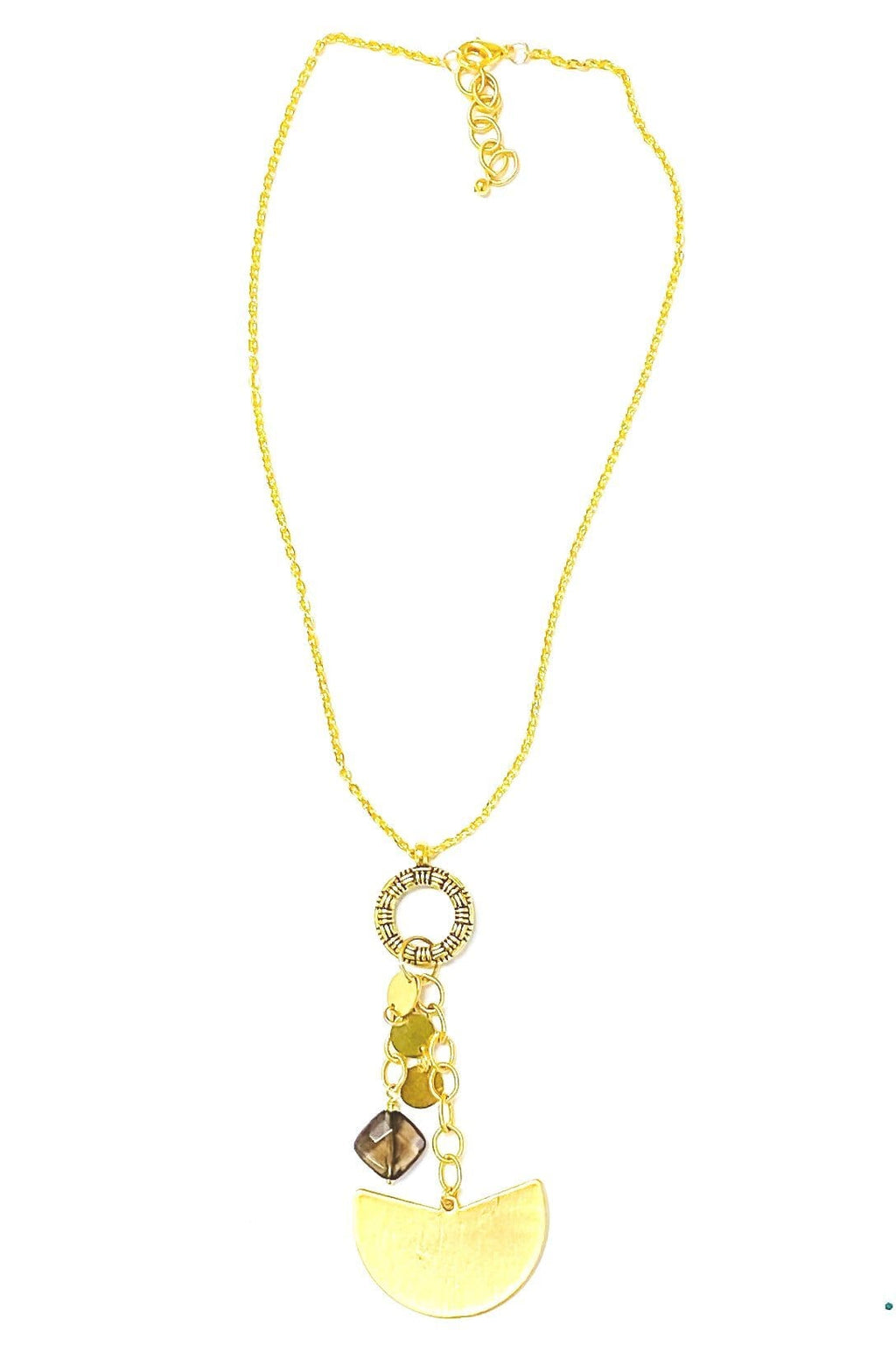 MINU Jewels Necklace Women's Mala Necklace in Smoky Quartz | MINU