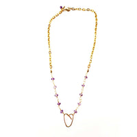 MINU Jewels Necklaces Amethyst Heart Necklace