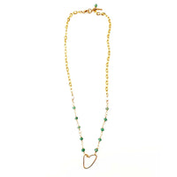 MINU Jewels Necklaces Aventurine Heart Necklace