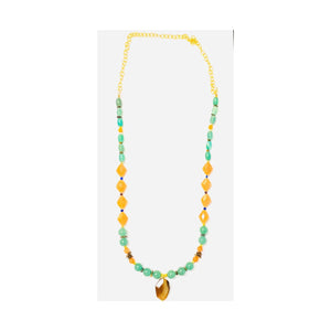 MINU Jewels Necklaces Women's Tasaria 34" Necklace in Aventurine, Carnelian, Lapis, & Tiger Eye | MINU