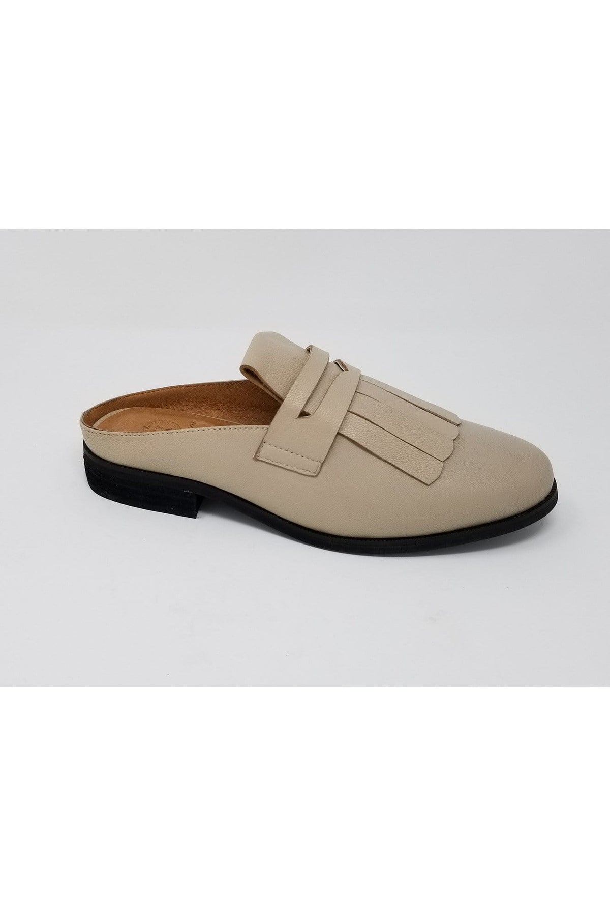 N.Y.L.A. SHOES FLATS 6 / Nude Lea N.Y.L.A. Shoes Palisades Women's Memory Foam Open Back Loafer in Black, Nude, or Brown