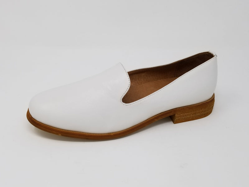 N.Y.L.A. SHOES FLATS 6 / White Lea N.Y.L.A. Shoes Melrose Women's Memory Foam Leather Loafer - Colors Available