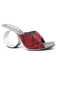 N.Y.L.A. Shoes HEELS 5 / RED-SNK N.Y.L.A. Shoes Mille Women's Aluminum Alloy Heels in Silver Mirror or Red