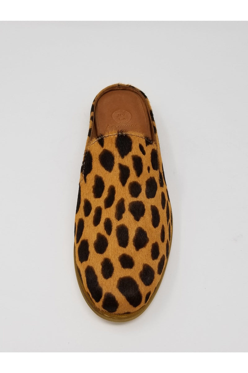 N.Y.L.A. SHOES N.Y.L.A. Shoes Long Beach Women's Open Back Loafer in Black Gold, Silver, White, or Leopard