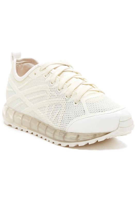 N.Y.L.A. SHOES SHOES 6 / WHT N.Y.L.A. Shoes Kadijah Women's Lazer Cut Sneakers in Black, Light Pink, or Mint Green