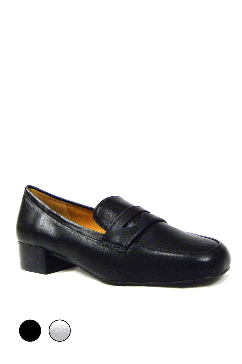 N.Y.L.A. Shoes SHOES N.Y.L.A. Shoes Lomo Women's Loafer Flats in Silver or Black
