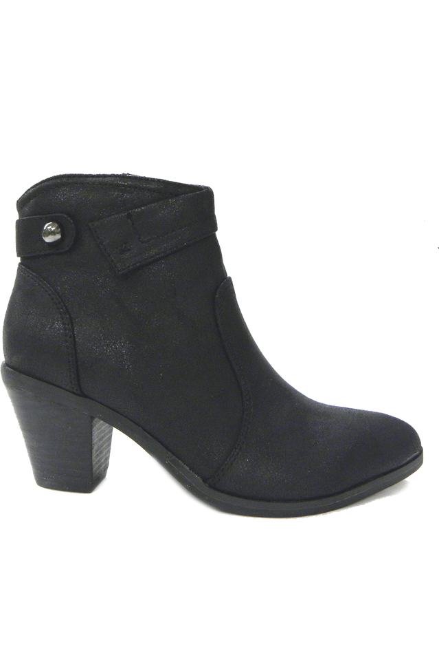 N.Y.L.A. SHOES SHOES N.Y.L.A. Shoes Women's Addy Size Zip Booties in Copper or Black
