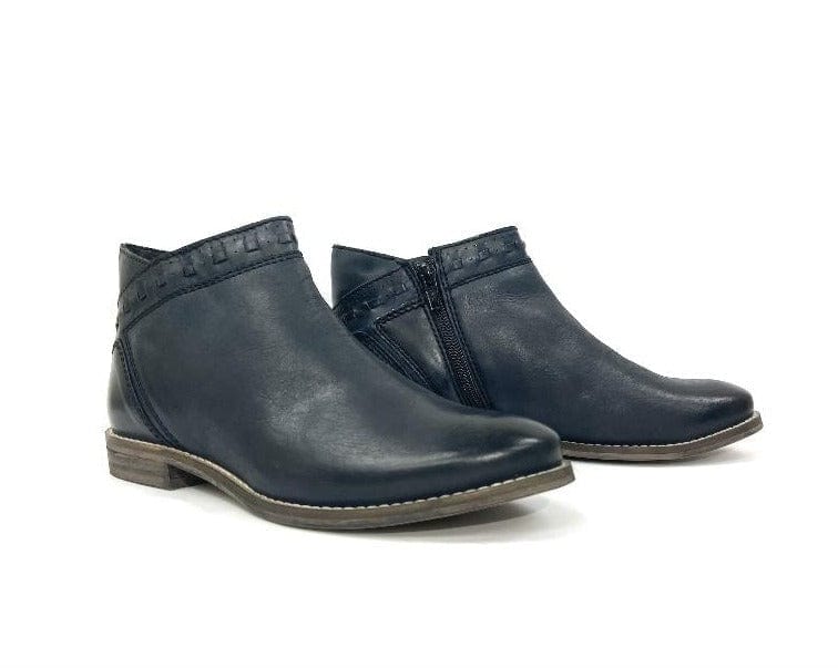 oobash Boot Sarah Black Flat Ankle Boot