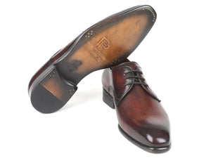 PAUL PARKMAN Paul Parkman Antique Brown Derby Shoes (ID#696AT51)
