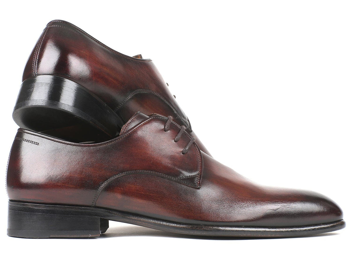 PAUL PARKMAN Paul Parkman Antique Brown Derby Shoes (ID#696AT51)