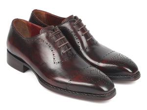 PAUL PARKMAN Paul Parkman Dark Bordeaux Goodyear Welted Oxfords (ID#56BRD83)