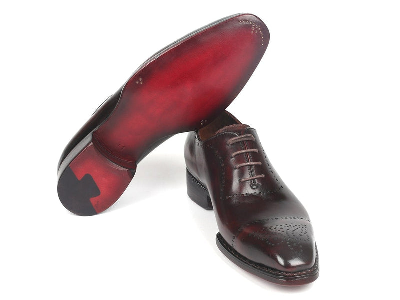 PAUL PARKMAN Paul Parkman Dark Bordeaux Goodyear Welted Oxfords (ID#56BRD83)