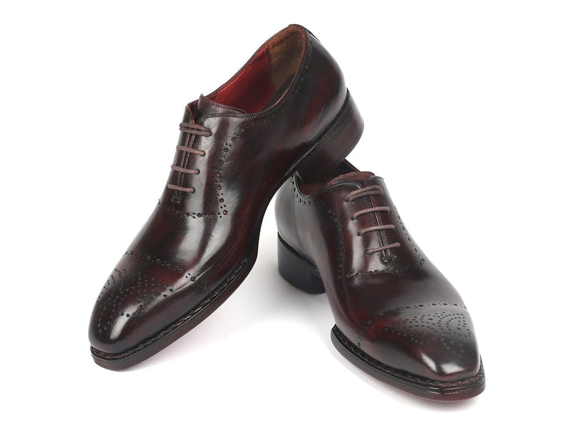 PAUL PARKMAN Paul Parkman Dark Bordeaux Goodyear Welted Oxfords (ID#56BRD83)