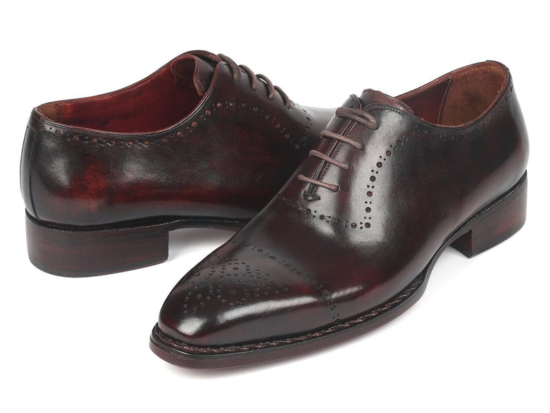 PAUL PARKMAN Paul Parkman Dark Bordeaux Goodyear Welted Oxfords (ID#56BRD83)