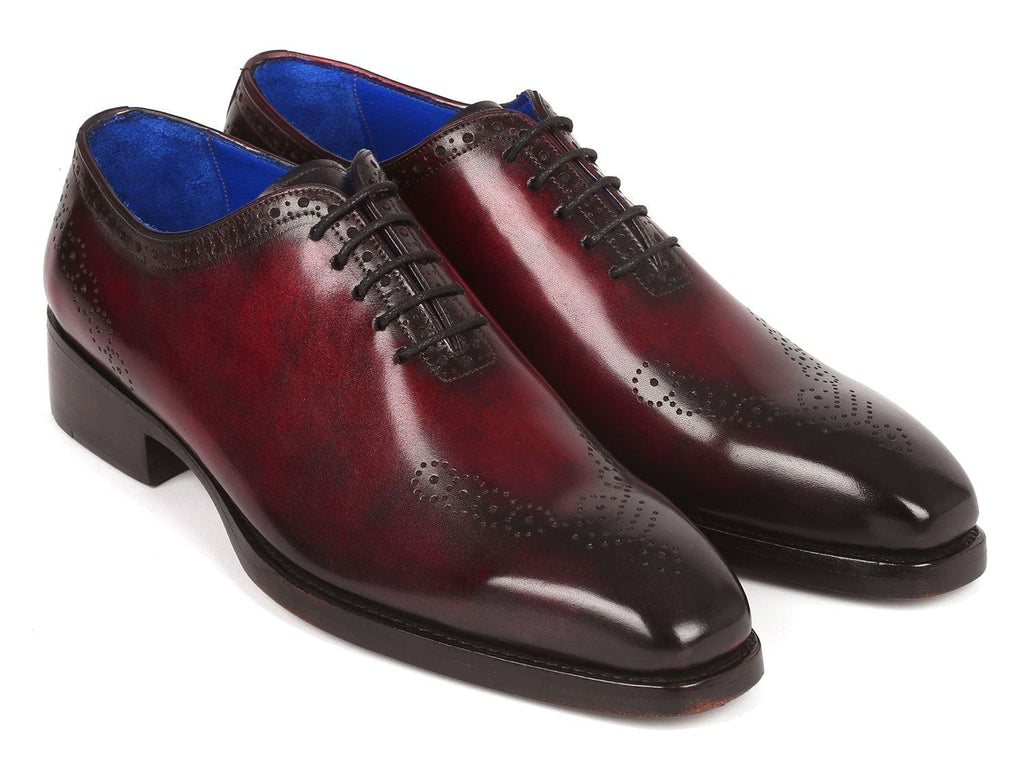 PAUL PARKMAN Paul Parkman Goodyear Welted Punched Oxfords Bordeaux (ID#7614-BRD)