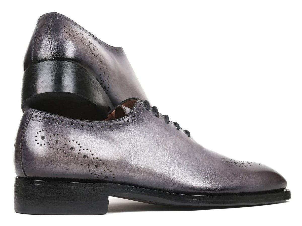 PAUL PARKMAN Paul Parkman Goodyear Welted Punched Oxfords Gray (ID#7614-GRY)