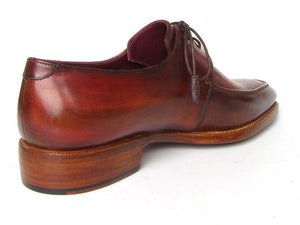 PAUL PARKMAN Paul Parkman Goodyear Welted Square Toe Apron Derby Shoes Brown (ID#322A7)