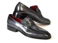 PAUL PARKMAN Paul Parkman Gray & Black Men's Loafers For Men (ID#068-GRAY)