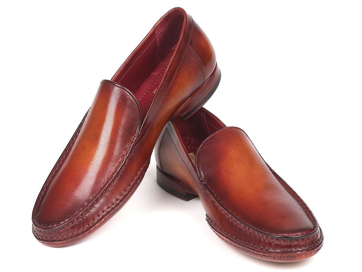PAUL PARKMAN Paul Parkman Hand-Sewn Moccasins Brown (ID#MC651-BRW)
