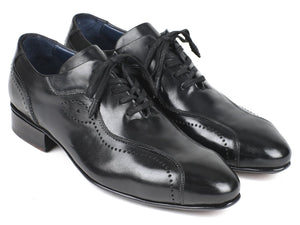 PAUL PARKMAN Paul Parkman Handmade Lace-Up Casual Shoes For Men Black (ID#84654-BLK)