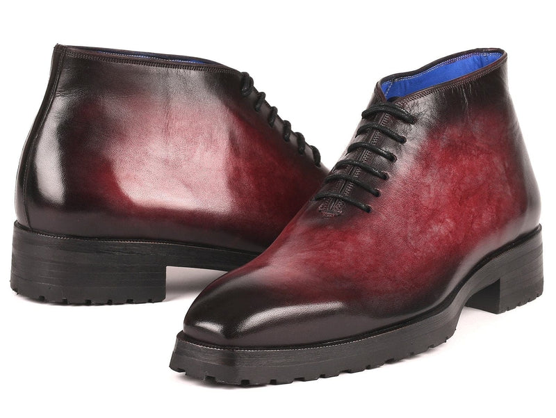 PAUL PARKMAN Paul Parkman Men's Ankle Boots Bordeaux Burnished (ID#791BRD13)