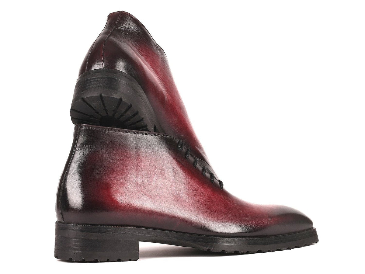 PAUL PARKMAN Paul Parkman Men's Ankle Boots Bordeaux Burnished (ID#791BRD13)