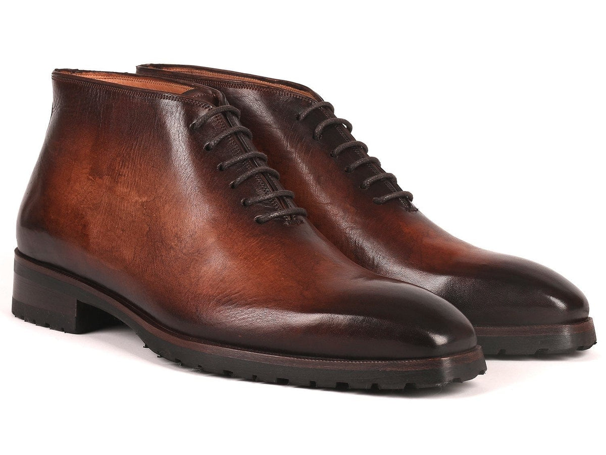 PAUL PARKMAN Paul Parkman Men's Ankle Boots Brown Burnished (ID#791BRW24)