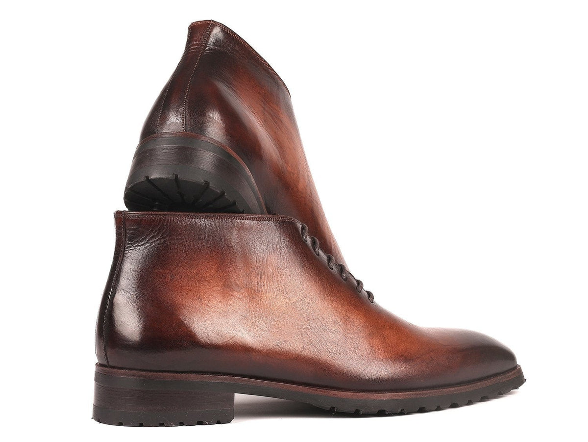 PAUL PARKMAN Paul Parkman Men's Ankle Boots Brown Burnished (ID#791BRW24)