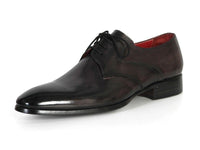 PAUL PARKMAN Paul Parkman Men's Anthracite Black Derby Shoes (ID#054F-ANTBLK)