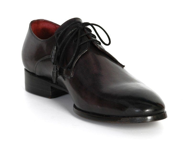 PAUL PARKMAN Paul Parkman Men's Anthracite Black Derby Shoes (ID#054F-ANTBLK)
