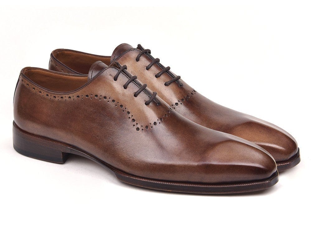 PAUL PARKMAN Paul Parkman Men's Antique Brown Oxfords (ID#AG444BRW)