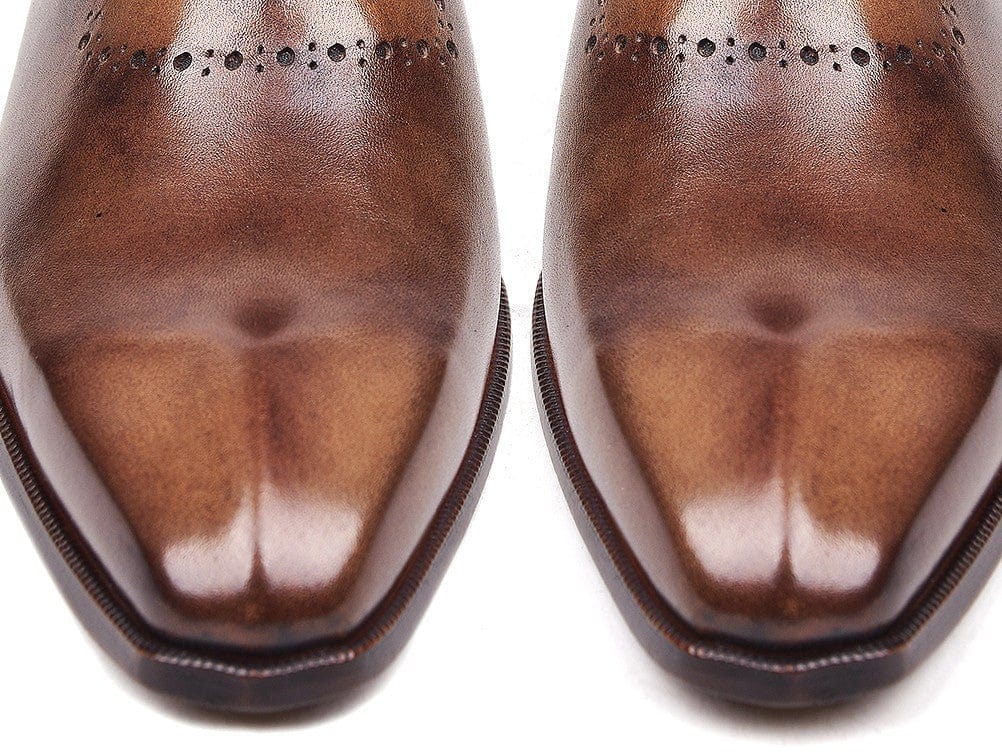 PAUL PARKMAN Paul Parkman Men's Antique Brown Oxfords (ID#AG444BRW)