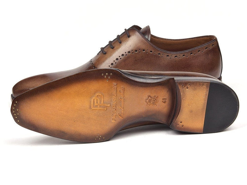 PAUL PARKMAN Paul Parkman Men's Antique Brown Oxfords (ID#AG444BRW)