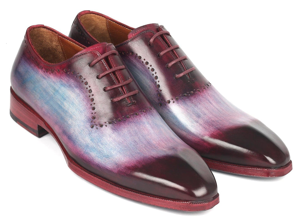 PAUL PARKMAN Paul Parkman Men's Blue & Purple Oxfords (ID#AG446PBL)