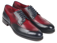 PAUL PARKMAN Paul Parkman Men's Bordeaux & Navy Derby Shoes (ID#993-BDNV)