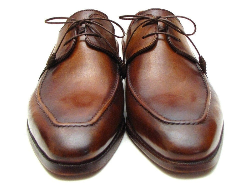 PAUL PARKMAN Paul Parkman Men's Brown Derby Dress Shoes For Men (ID#SU12LF)