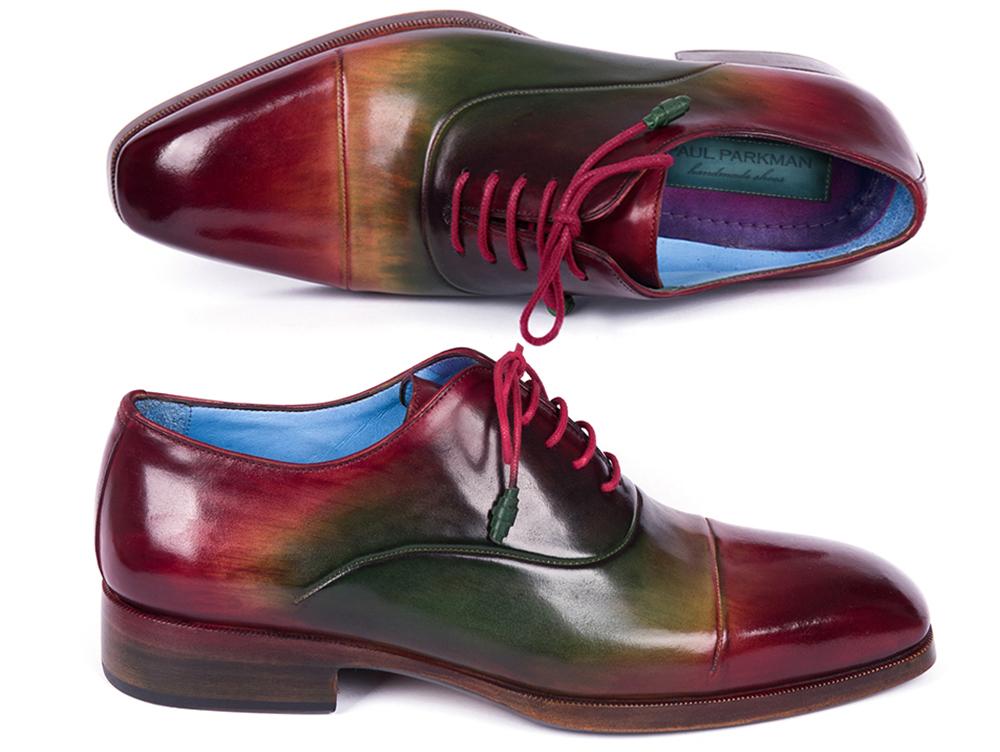 PAUL PARKMAN Paul Parkman Men's Captoe Oxfords Multicolor (ID#1744-MLT)