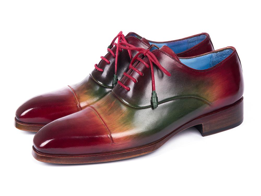 PAUL PARKMAN Paul Parkman Men's Captoe Oxfords Multicolor (ID#1744-MLT)