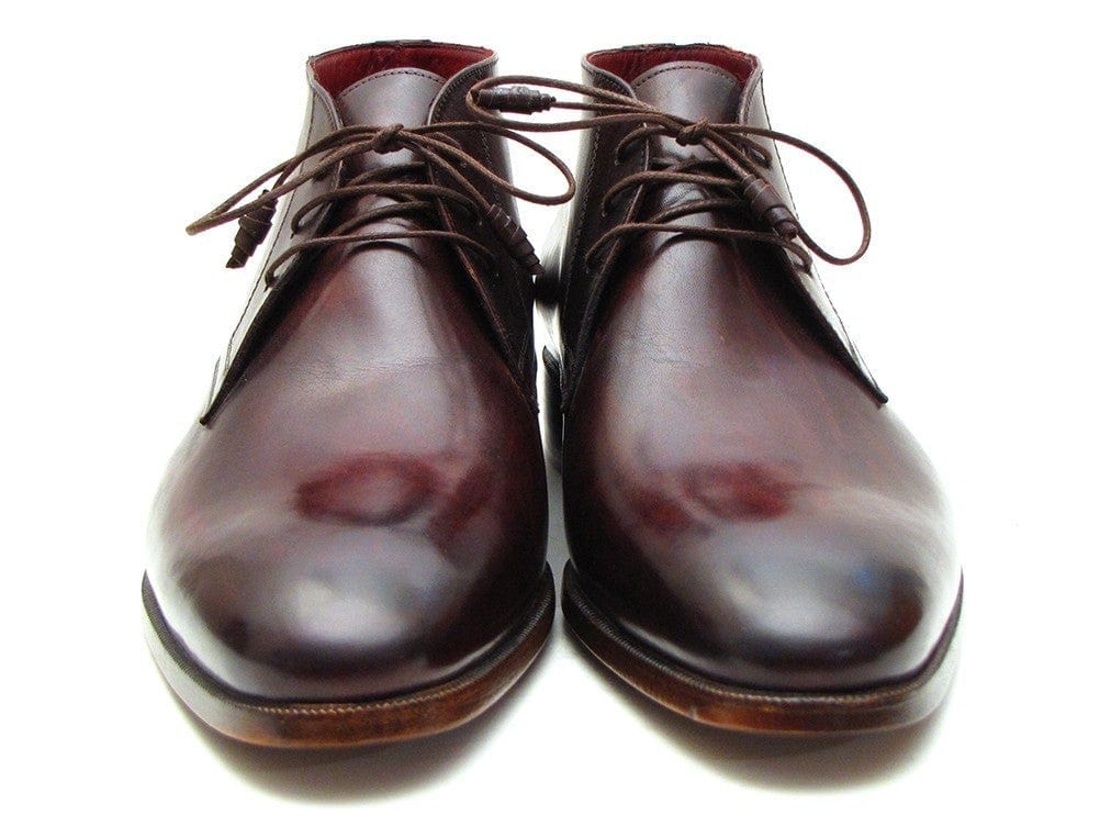 PAUL PARKMAN Paul Parkman Men's Chukka Boots Brown & Bordeaux (ID#CK43E8)