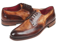 PAUL PARKMAN Paul Parkman Men's Dual Tone Brown Derby Shoes (ID#995-BRW)