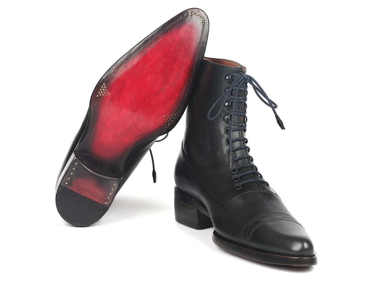 PAUL PARKMAN Paul Parkman Men's Goodyear Welted Boots Black Leather (ID#CW477-BLK)