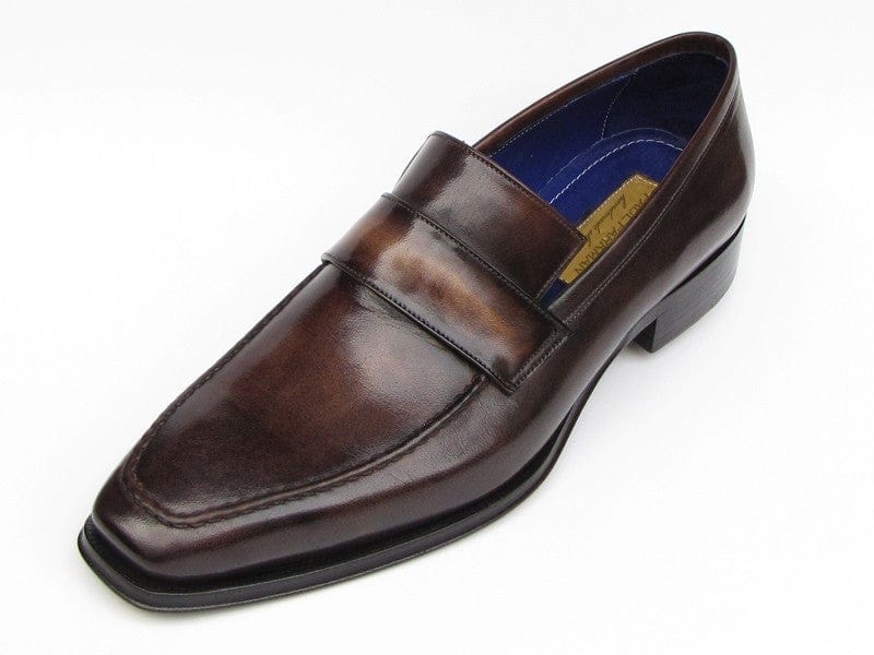 PAUL PARKMAN Paul Parkman Men's Loafer Bronze Hand Painted Shoes (ID#012-BRNZ)