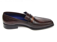 PAUL PARKMAN Paul Parkman Men's Loafer Bronze Hand Painted Shoes (ID#012-BRNZ)