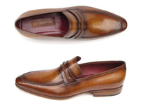 PAUL PARKMAN Paul Parkman Men's Loafer Brown Leather Shoes (ID#068-CML)