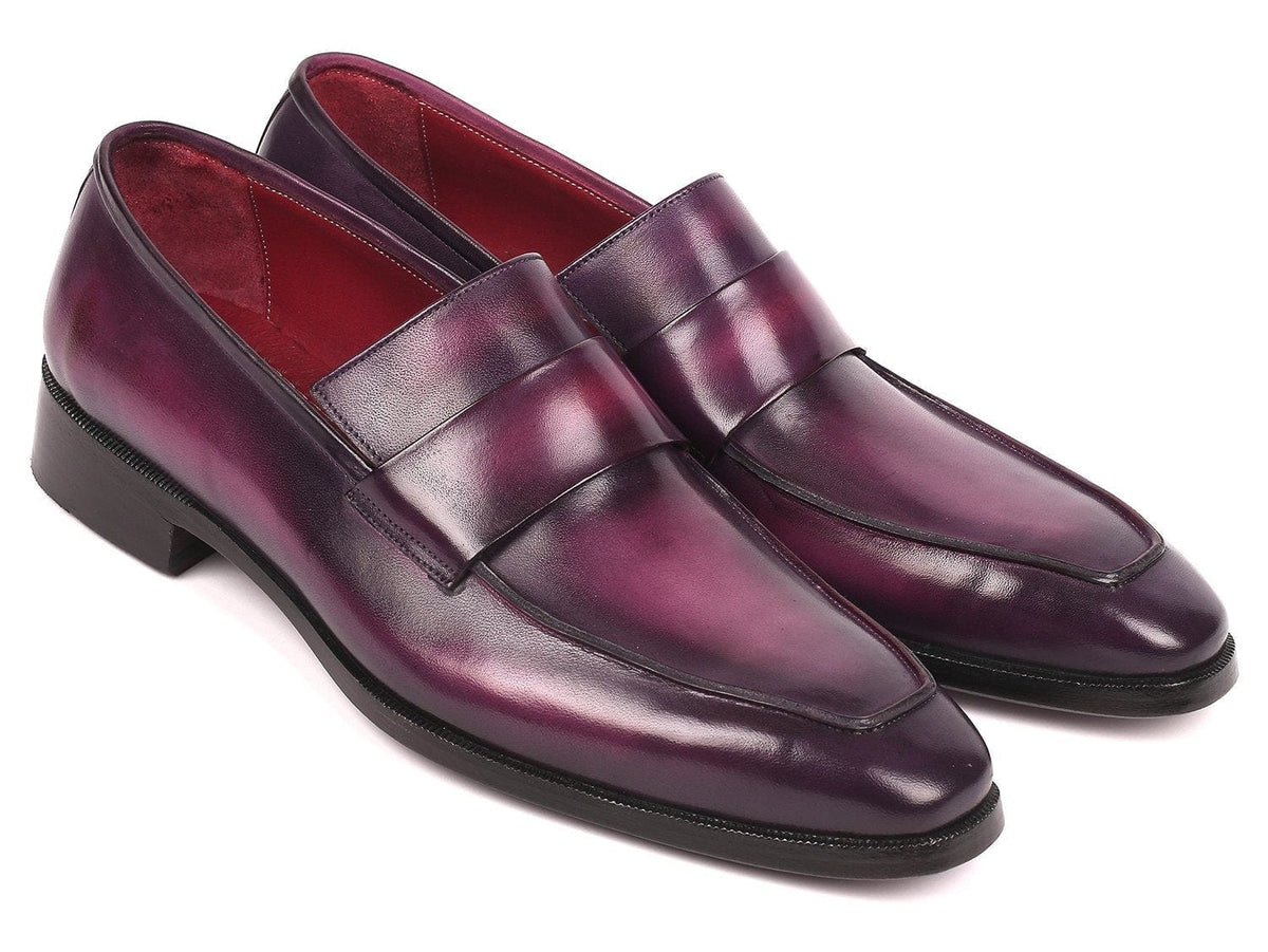 PAUL PARKMAN Paul Parkman Men's Loafers Purple (ID#93PR814)