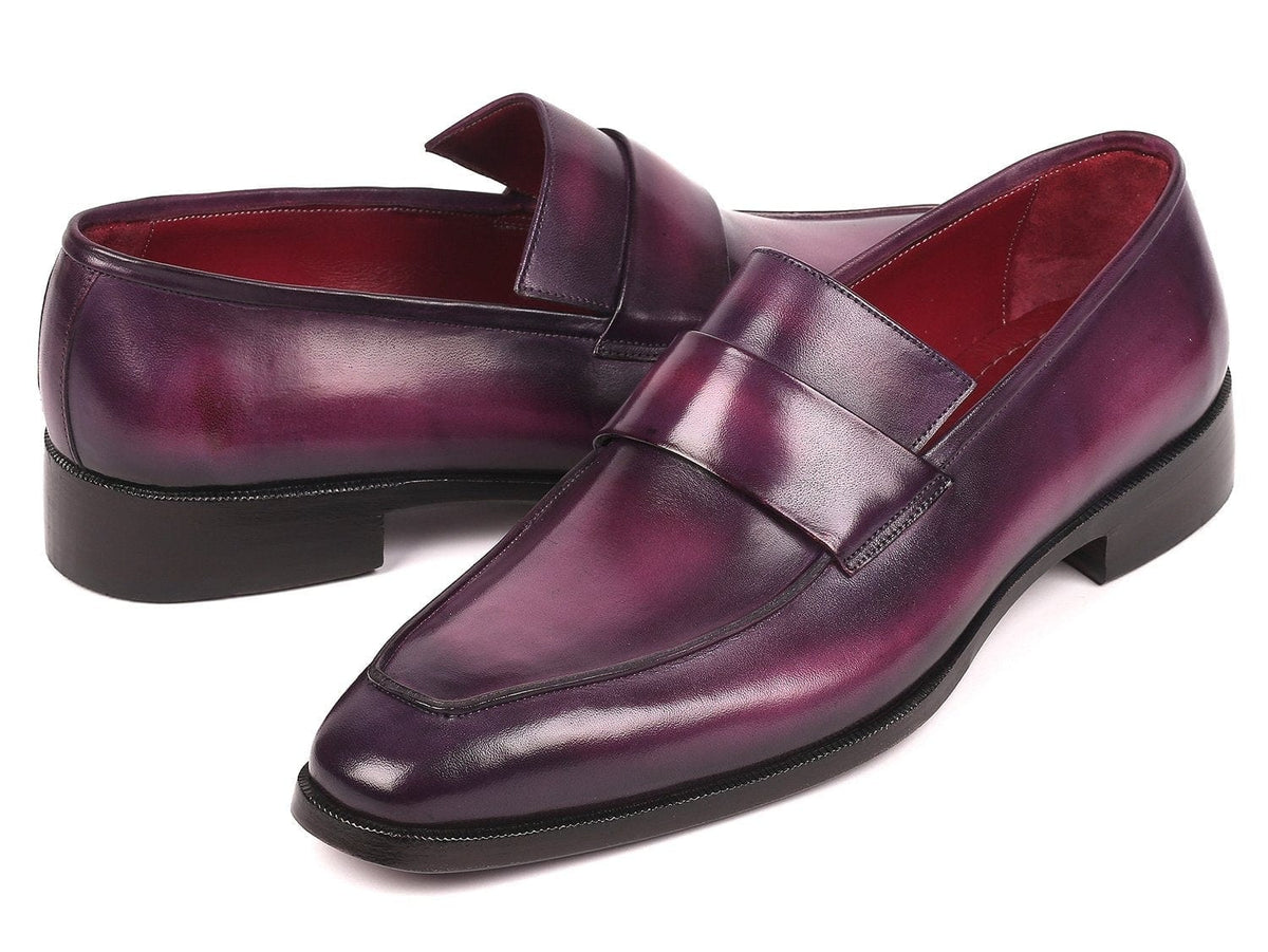 PAUL PARKMAN Paul Parkman Men's Loafers Purple (ID#93PR814)