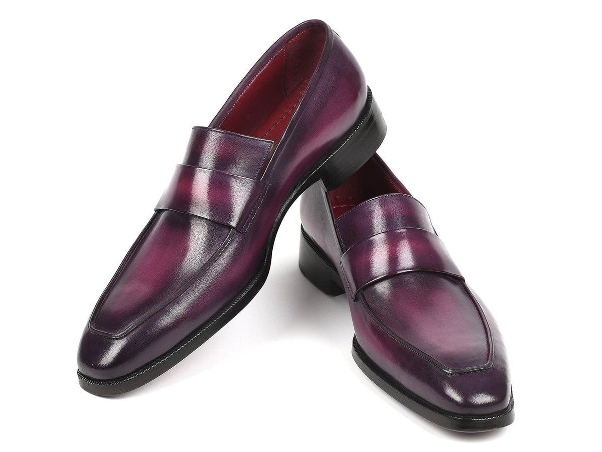 PAUL PARKMAN Paul Parkman Men's Loafers Purple (ID#93PR814)